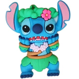 3D PVC Figure Keychain - Lilo & Stitch - Stitch Hula Outfit