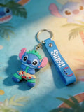 3D PVC Figure Keychain - Lilo & Stitch - Stitch Hula Dancer