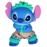 3D PVC Figure Keychain - Lilo & Stitch - Stitch Hula Dancer