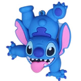 3D PVC Figure Keychain - Lilo & Stitch - Stitch Upside Down Tongue Out