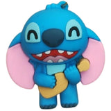 3D PVC Figure Keychain - Lilo & Stitch - Stitch Playing Ukulele