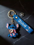 3D PVC Figure Keychain - Lilo & Stitch - Winking Stitch Holding Jason Teddy