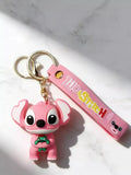 3D PVC Figure Keychain - Lilo & Stitch - Angel Holding Frog