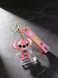 3D PVC Figure Keychain - Lilo & Stitch - Angel Holding Frog