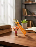 3D PVC Figure Keychain - Stranger Thing - Barb Holding Book