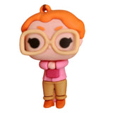 3D PVC Figure Keychain - Stranger Thing - Barb Holding Book