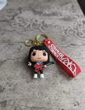 3D PVC Figure Keychain - Stranger Thing - Eddie Munson Playing Guitar