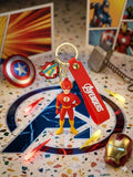3D PVC Figure Keychain - Superheroes Flash - Flash Hand On Hip