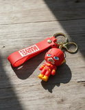 3D PVC Figure Keychain - Superheroes Flash - Chibi Flash Standing