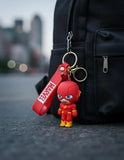 3D PVC Figure Keychain - Superheroes Flash - Chibi Flash Standing