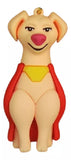 3D PVC Figure Keychain - Superman Superheroes - Krypto Superdog Sitting