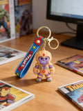 3D PVC Figure Keychain - Thanos Superheroes - Chibi Thanos Gold Armor