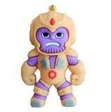 3D PVC Figure Keychain - Thanos Superheroes - Chibi Thanos Gold Armor