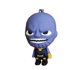 3D PVC Figure Keychain - Thanos Superheroes - Chibi Thanos Standing