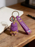 3D PVC Figure Keychain - Thanos Superheroes - Chibi Thanos Armored