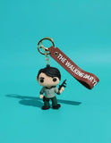 3D PVC Figure Keychain - The Walking Dead - Glenn Rhee Holding Rifle