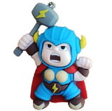 3D PVC Figure Keychain - Marvel - Chibi Thor Wielding Mjolnir