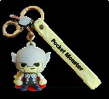 3D PVC Figure Keychain - Thor Superheroes - Chibi Thor Classic Outfit