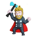 3D PVC Figure Keychain - Thor Superheroes - Thor Armored Holding Stormbreaker