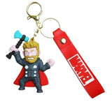 3D PVC Figure Keychain - Thor Superheroes - Thor Armored Holding Stormbreaker