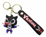 3D PVC Figure Keychain - Venom Superheroes - Venomized Wolverine Chibi Figure