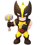 3D PVC Figure Keychain - Wolverine Superheroes - Wolverine Holding Mjolnir