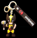 3D PVC Figure Keychain - Wolverine Superheroes - Wolverine Holding Mjolnir
