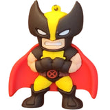 3D PVC Figure Keychain - Marvel - Chibi Wolverine Red Cape