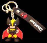 3D PVC Figure Keychain - Marvel - Chibi Wolverine Red Cape
