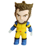 3D PVC Figure Keychain - Wolverine Superheroes - Chibi Wolverine Classic Suit Variant 2