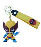 3D PVC Figure Keychain - Wolverine Superheroes - Chibi Wolverine Classic Outfit