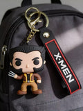 3D PVC Figure Keychain - X-Men - Wolverine Brown Jacket Claws
