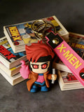 3D PVC Figure Keychain - X-Men - Gambit Staff Energy