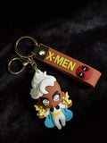 3D PVC Figure Keychain - X-Men - Storm White Suit Lightning