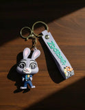 3D PVC Figure Keychain - Zootopia - Judy Hopps Police Uniform Variant 3