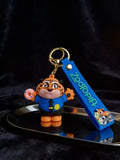 3D PVC Figure Keychain - Zootopia - Chibi Clawhauser Holding Donut