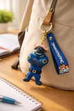 3D PVC Figure Keychain - Zootopia - Chief Bogo Police Uniform