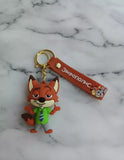 3D PVC Figure Keychain - Zootopia - Nick Wilde Classic Green Shirt