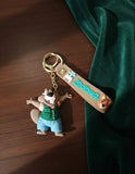 3D PVC Figure Keychain - Zootopia - Beaver In Green Vest