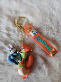 3D PVC Figure Keychain - Zootopia - Nick Judy Dancing