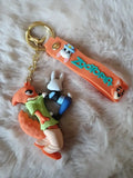 3D PVC Figure Keychain - Zootopia - Nick Judy Dancing