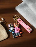 3D PVC Figure Keychain - Zootopia - Nick Wilde Bogo Police Saluting