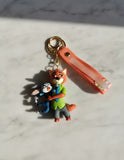 3D PVC Figure Keychain - Zootopia - Nick Holding Judy