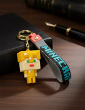 3D PVC Figure Keychain - Minecraft - Jesse Golden Armor