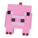 3D PVC Figure Keychain - Minecraft - Pink Block Pig