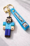 3D PVC Figure Keychain - Minecraft - Craftsman Default Skin