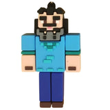 3D PVC Figure Keychain - Minecraft - Craftsman Default Skin
