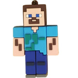 3D PVC Figure Keychain - Minecraft - Steve Default Outfit