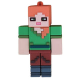 3D PVC Figure Keychain - Minecraft - Alex Standing