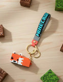 3D PVC Figure Keychain - Minecraft - Sleeping Fox